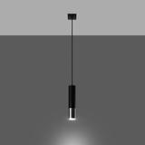 Lampa wisząca LOOPEZ 1 czarny/chrom