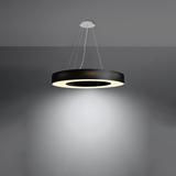 Sollux Żyrandol SATURNO SLIM 70 czarny SL.0754