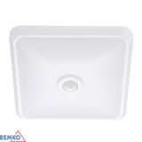 PLAFONIERA LED DORIA 12W 4000K 860LM IP20 KWADRAT CZ. PIR C38-ST58-124-PIR BEMKO