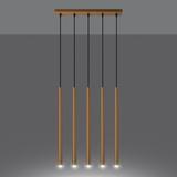 Sollux Lampa wisząca PASTELO 5L złota SL.1173