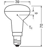 Lampa LED STAR non-dim R39 12 90° 1,5W 827 E14