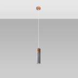 Lampa wisząca ZANE 1 szara