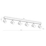 lampa sufitowa TOP 6xGU10 LED max 50W 1022 TK Lighting