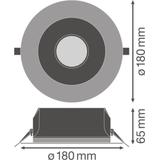 Oprawa DOWNLIGHT PFM DN155 14W 830 WT IP54 UGR19