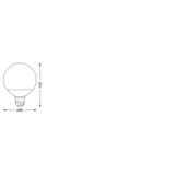Lampa LED SMART+ WiFi CL G95 Frosted TW 100 yes 14W/ E27
