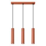 Sollux Lampa wisząca LAGOS 3L ochra czerwona SL.1491
