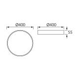 Plafoniera SMD TOTEM LED C 24W 4000K 03927 IDEUS