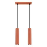 Sollux Lampa wisząca KARBON 2 ochra czerwona SL.1631