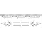 Oprawa DAMP PROOF LED COMPACT 1200 44W 3000K GR IP66