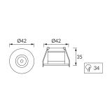Oprawa dekoracyjna GOL LED C 1,6W MATCHR 4000K 03887 IDEUS