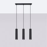 Sollux Lampa wisząca KARBON 3L czarny SL.1575