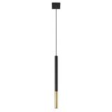 Sollux Lampa wisząca MOZAICA 1 czarny/złoto SL.0891