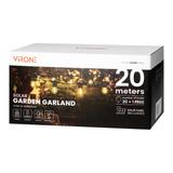 Girlanda solarna ogrodowa lampki solarne 20m + 21x Żarówka E27 LED + PILOT LG-4/20M/E27/3 ORNO