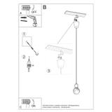 Sollux Lampa wisząca DIEGO 1 pomarańczowy SL.0584