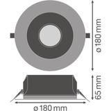 Oprawa DOWNLIGHT PFM DN155 14W 840 WT IP54 UGR19