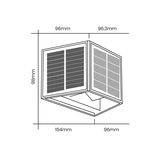 Lampa solarna WINGS LED kinkiet czujnik zmierzchu Eko-Light EKO9098 Milagro