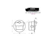 Oprawa Rueda LED PIR 120 Motion Sensor Light | 230 V AC | 2,4 W | IP 20 |LED | 4000 K |PIR 120o | Wy