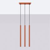 Sollux Lampa wisząca PASTELO 3 ochra czerwona SL.1526