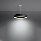 Sollux Żyrandol SATURNO SLIM 50 czarny SL.0750