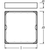 Ramka DOWNLIGHT SLIM FRAME SQUARE 210 WT