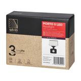 PORTO S LED 10W naświetlacz z PIR, 800lm, IP44, 4000K, aluminium + poliwęglan AD-NL-6462BLR4 ORNO