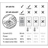 Oprawa SP AIR ADJ P 4W 930 DIM IP23 WT