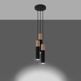 Sollux Lampa wisząca PABLO 3P czarna SL.1014