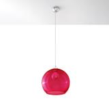 Sollux Lampa wisząca BALL czerwona SL.0253