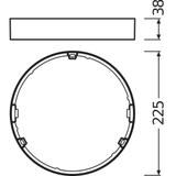 Ramka DOWNLIGHT SLIM FRAME DN 210 WT