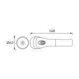 Akumulatorowa latarka LED TUNEL LED 1W+2W 03933 IDEUS