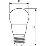 Żarówka LED Kulka 7W=60W 806lm / 4000K barwa neutralna lustre 7-60W E27 840 P48 FR 9,29003E+11 PHILIPS