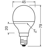 Żarówka LED x3 P45 Kulka E14 4.9W = 40W 470lm 4000K Neutralna 150° BASE Osram