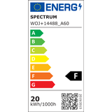 LED GLS E-27 230V 20W WW A60 SPECTRUM