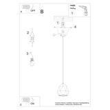 Sollux Lampa wisząca ceramiczna MINT SL.1251