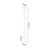 Sollux Lampa wisząca QUBIC szara