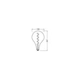 Lampa LED Vintage 1906 LED Filament szkło przezroczyste 15 dim 4,5W/817 E27