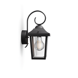 Buzzard wall lantern black 1x60W 230V myGarden Kinkiet 9,15005E+11 PHILIPS