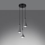 Sollux Lampa wisząca REA 3P beton SL.1226