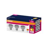 Żarówka LED x3 PAR16 Reflektor GU10 4.5W = 35W 350lm 2700K Ciepła 120° VALUE Osram