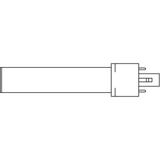 Lampa DULUX S LED FR 11 CCG, AC mains 6W 830 G23