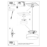 Sollux Lampa wisząca ARENA 35 czarna SL.0115