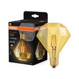 Lampa LED Vintage 1906 CL DIAMOND Filament szkło przezroczyste GOLD 40 non-dim 4,5W 825 E27