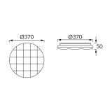 Plafoniera SMD LED SPARTA LED C 24W 4000K 03637 IDEUS