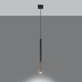 Sollux Lampa wisząca MOZAICA 1 czarny/złoto SL.0891