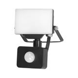 PORTO S LED 10W naświetlacz z PIR, 800lm, IP44, 4000K, aluminium + poliwęglan AD-NL-6462BLR4 ORNO