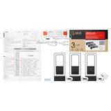 ARTUS zestaw 3 lamp podszafkowych LED, 3x3W, 3x225lm, 4000K, z włącznikiem dotykowym i USB, czarne AD-OM-6475L4/B ORNO