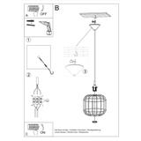 Sollux Lampa wisząca CELTA biała SL.0295