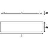Ramka do montażu w zabudowie PANEL 1200X300 RECESSED MOUNT FRAME