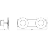 Oprawa SMART+ WIFI ORBIS WAVE 320 IP44 TW CR
