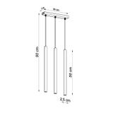 Sollux Lampa wisząca PASTELO 3 biała SL.0466